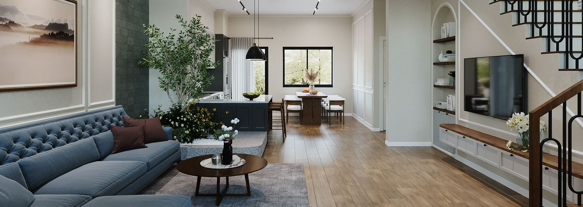 thiet ke noi that nha pho tan co dien